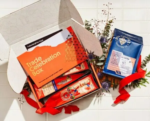 trade coffee celebration coffee gift box-coffee gifts-mealfinds