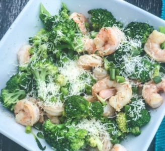 shrimp and brocolli in bowl-marley spoon reviews-mealfinds