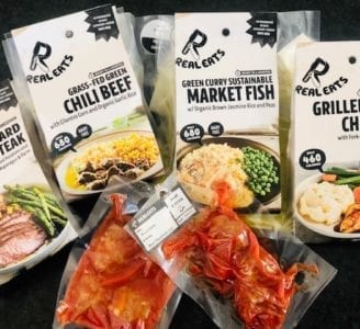 four meals grouped together in packages with meatballs in bags-realeats review-mealfinds